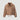 Bomber feminino Ferrache de efeito camurça com gola subida