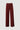 Calça de malha Ferrache wide leg para mulher com cintura subida e faixa larga.