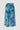Calça culotte Ferrache floral azul com cintura elástica.