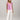 Camisola feminina Ferrache com decote em V e folhos frontais.