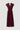 Vestido comprido Ferrache fluido com decote em V e cintura marcada.