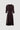 Vestido midi feminino com decote em V e bainha assimétrica Ferrache.
