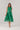 Vestido midi Ferrache sem mangas com detalhes plissados e saia fluida.