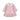 Vestido de malha rosa Mayoral Newborn com gola branca, detalhes em laço e saia plissada para bebé.