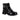 Botas Mayoral para menina em verniz preto com fivelas decorativas, coração metálico e sola robusta.
