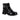Botas Mayoral para menina em verniz preto com fivelas decorativas, coração metálico e sola robusta.