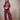 conjunto desportivo bordeaux KensyByAna com camisola com capuz  de gola subida e fecho.