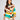 Tunica com estampado abstrato com gola da Silvina campos