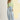 Jeans femininos de cintura subida com corte barrel loose fit em mistura de algodão da Ferrache