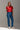 Jeans skinny Ferrache em algodão com padrão texturado.