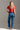 Jeans skinny Ferrache em algodão com padrão texturado.
