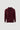 Polo de malha bordeaux com manga comprida e gola v Ferrache